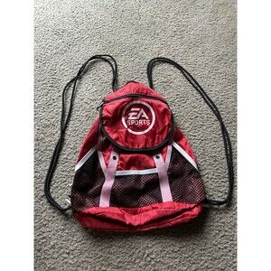 EA Sports Drawstring Gym Bag Red, Black & White